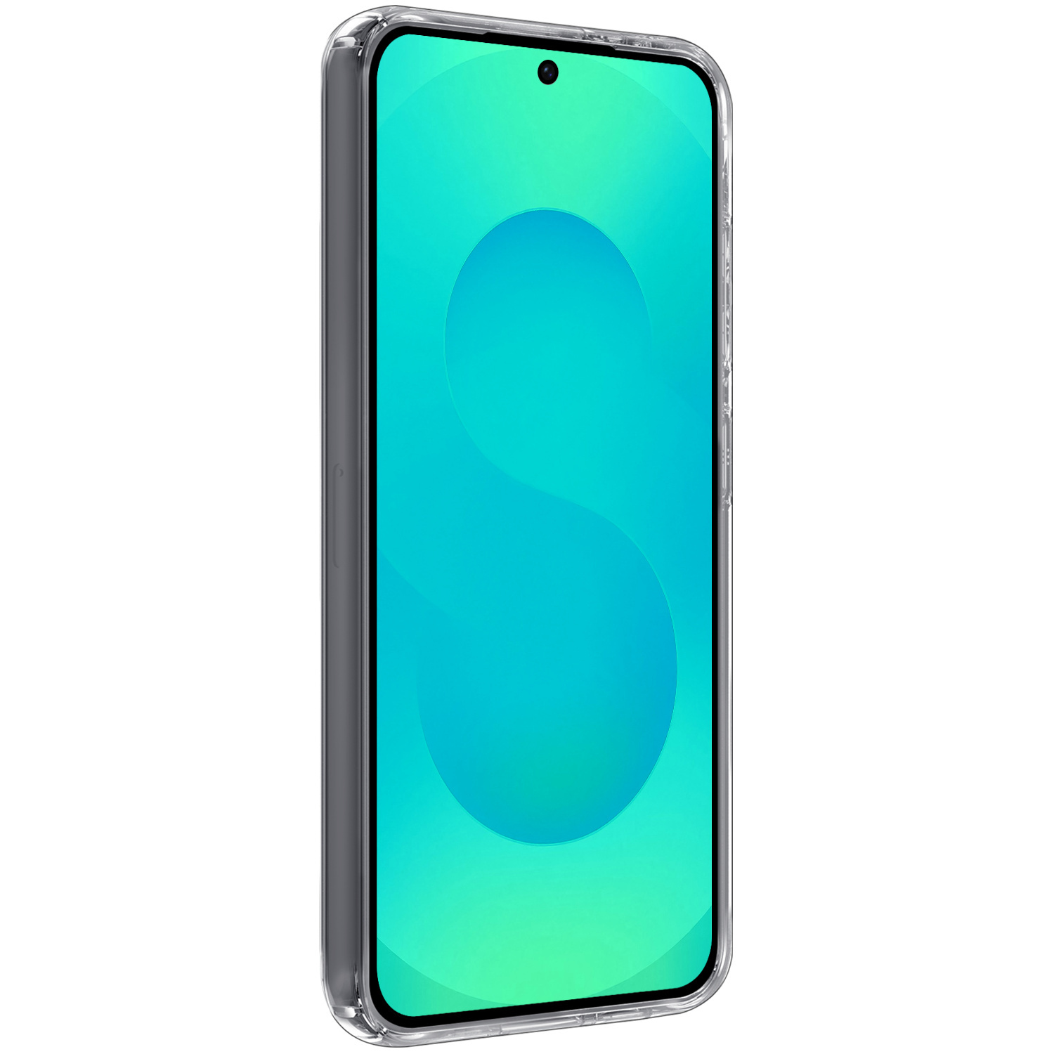 Forterra Forterra Samsung Galaxy S25 FE Hoesje Siliconen Met Screenprotector - Transparant