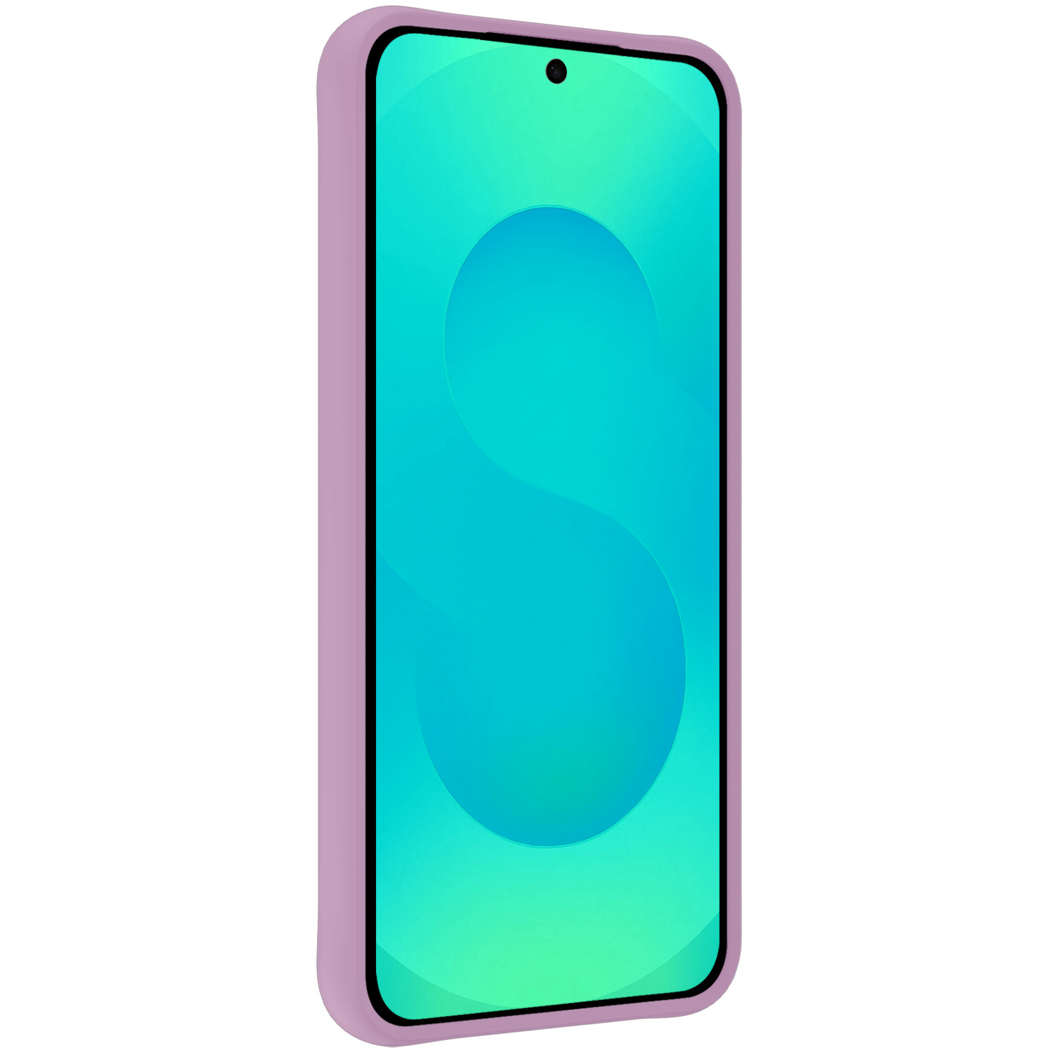 Forterra Forterra Samsung Galaxy S25 FE Hoesje Siliconen Met 2x Screenprotector - Lila