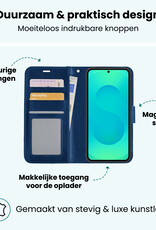 Forterra Forterra Samsung Galaxy S25 FE Hoesje Bookcase - Donkerblauw