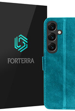 Forterra Forterra Samsung Galaxy S25 FE Hoesje Bookcase - Turquoise