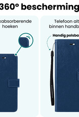 Forterra Forterra Samsung Galaxy S25 FE Hoesje Bookcase Met Screenprotector - Donkerblauw