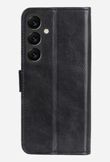 Forterra Forterra Samsung Galaxy S25 FE Hoesje Bookcase Met Screenprotector - Zwart