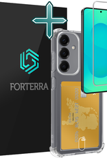 Forterra Forterra Samsung Galaxy S25 FE Hoesje Pashouder Met Screenprotector