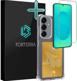 Forterra Forterra Samsung Galaxy S25 FE Hoesje Pashouder Met Screenprotector