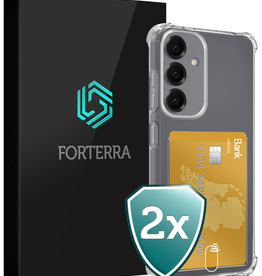 Forterra Forterra Samsung Galaxy S25 FE Hoesje Pashouder - 2 PACK