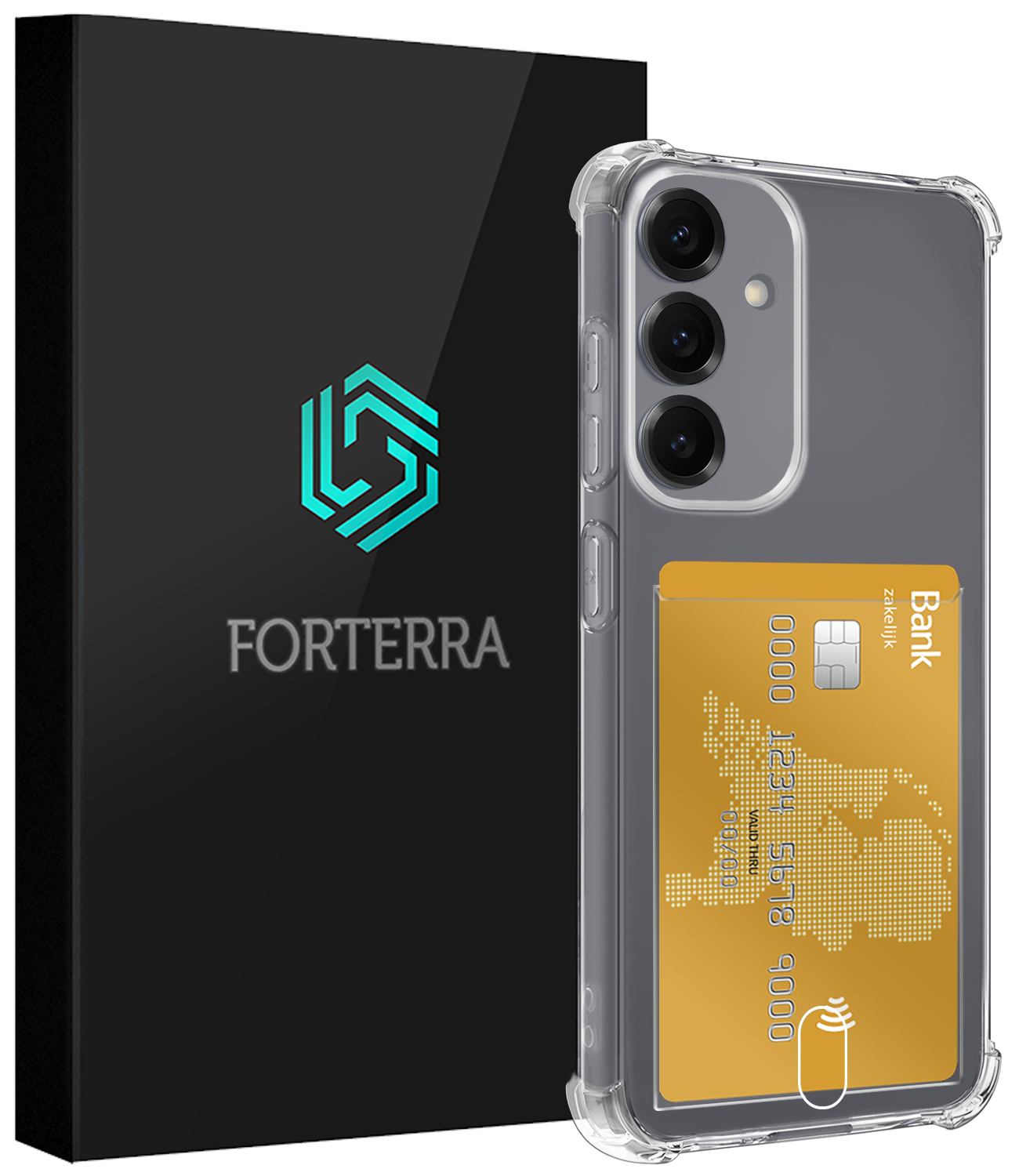 Forterra Forterra Samsung Galaxy S25 FE Hoesje Pashouder