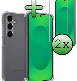 BASEY. BASEY. Samsung Galaxy S25 FE Hoesje Shockproof Met 2x Screenprotector