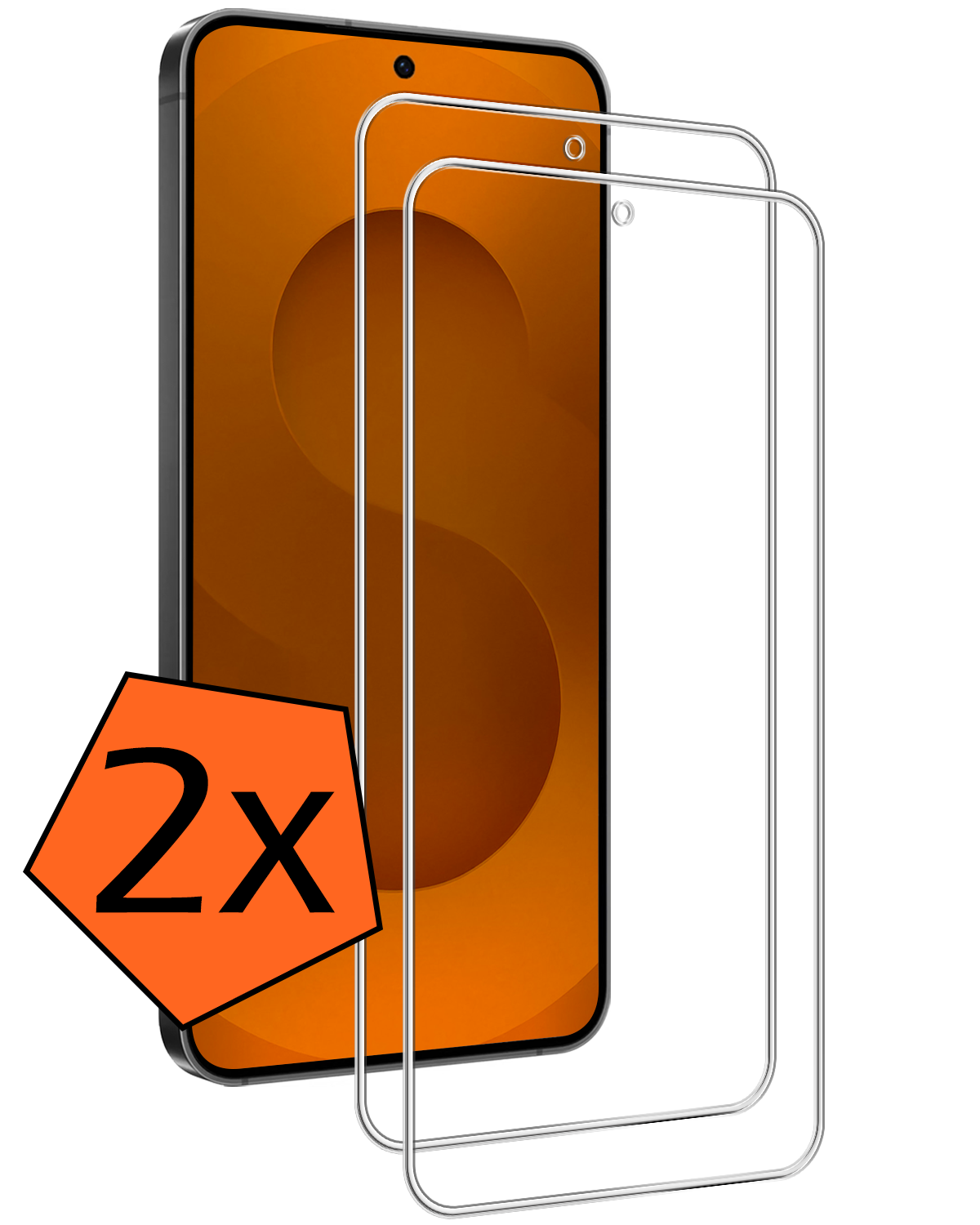 Nomfy Nomfy Samsung Galaxy S25 FE Screenprotector Glas - 2 PACK