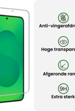 BASEY. BASEY. Samsung Galaxy S25 FE Hoesje Siliconen Met 2x Screenprotector - Lichtblauw