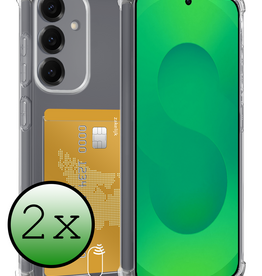 BASEY. BASEY. Samsung Galaxy S25 FE Hoesje Pashouder - 2 PACK