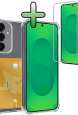 BASEY. BASEY. Samsung Galaxy S25 FE Hoesje Pashouder Met Screenprotector