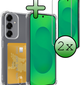 BASEY. BASEY. Samsung Galaxy S25 FE Hoesje Pashouder Met 2x Screenprotector
