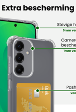 BASEY. BASEY. Samsung Galaxy S25 FE Hoesje Pashouder Met 2x Screenprotector