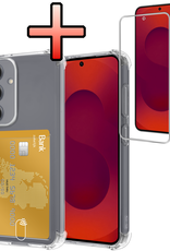 NoXx NoXx Samsung Galaxy S25 FE Hoesje Pashouder Met Screenprotector