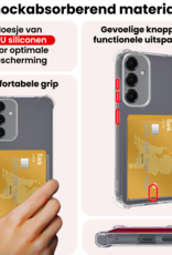 NoXx NoXx Samsung Galaxy S25 FE Hoesje Pashouder Met 2x Screenprotector