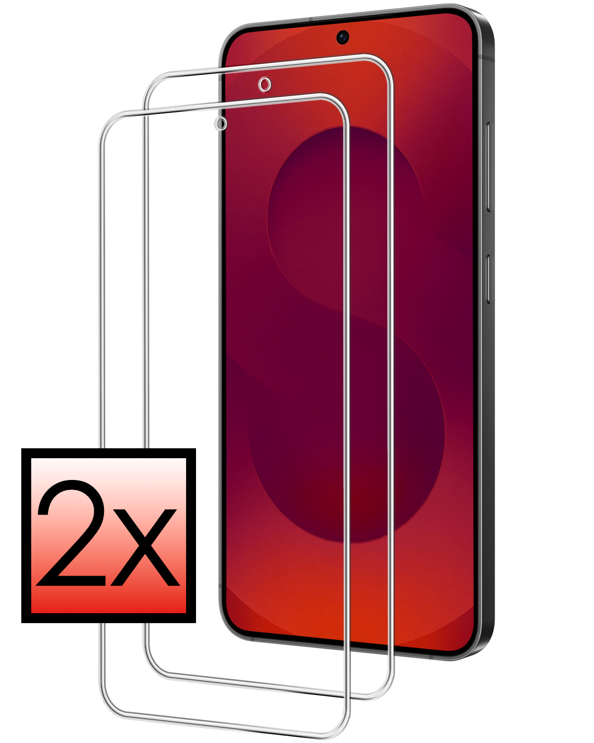 NoXx NoXx Samsung Galaxy S25 FE Screenprotector Glas - 2 PACK
