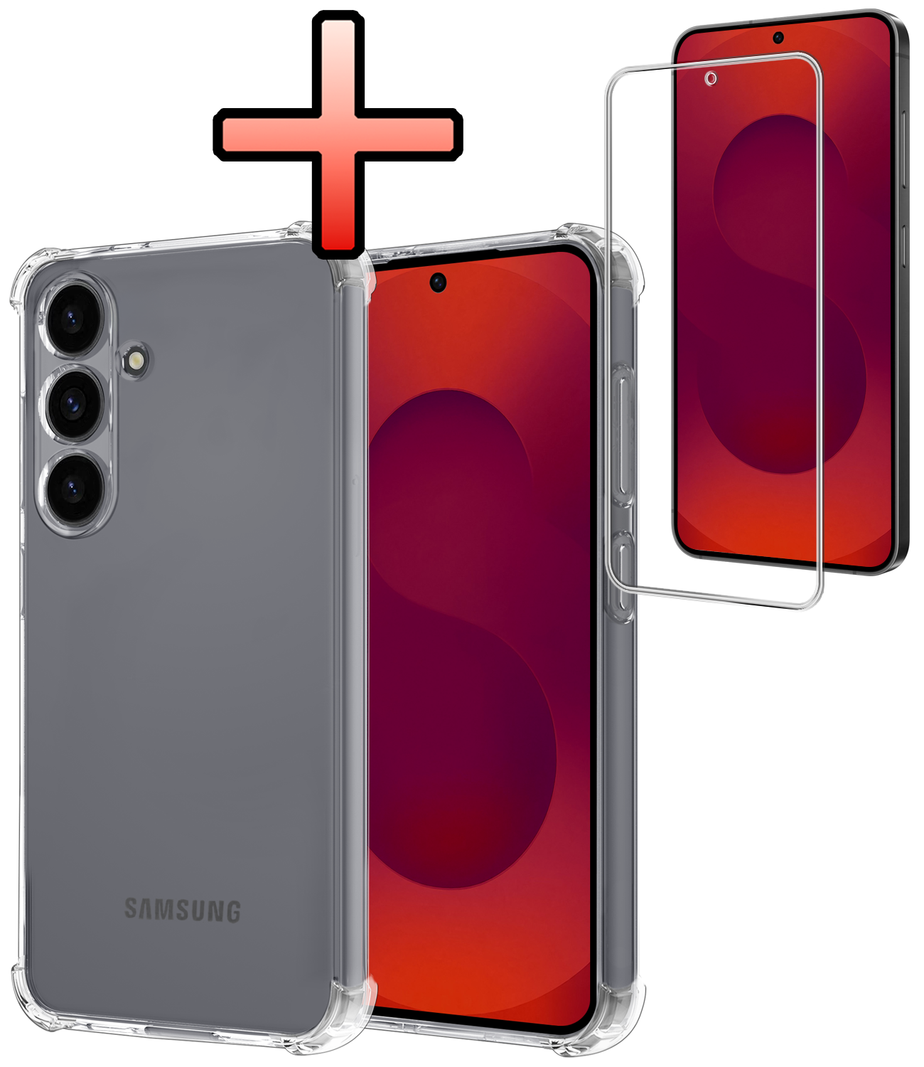 NoXx NoXx Samsung Galaxy S25 FE Hoesje Shockproof Met Screenprotector