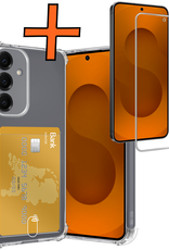 Nomfy Nomfy Samsung Galaxy S25 FE Hoesje Pashouder Met Screenprotector