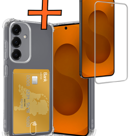 Nomfy Nomfy Samsung Galaxy S25 FE Hoesje Pashouder Met Screenprotector