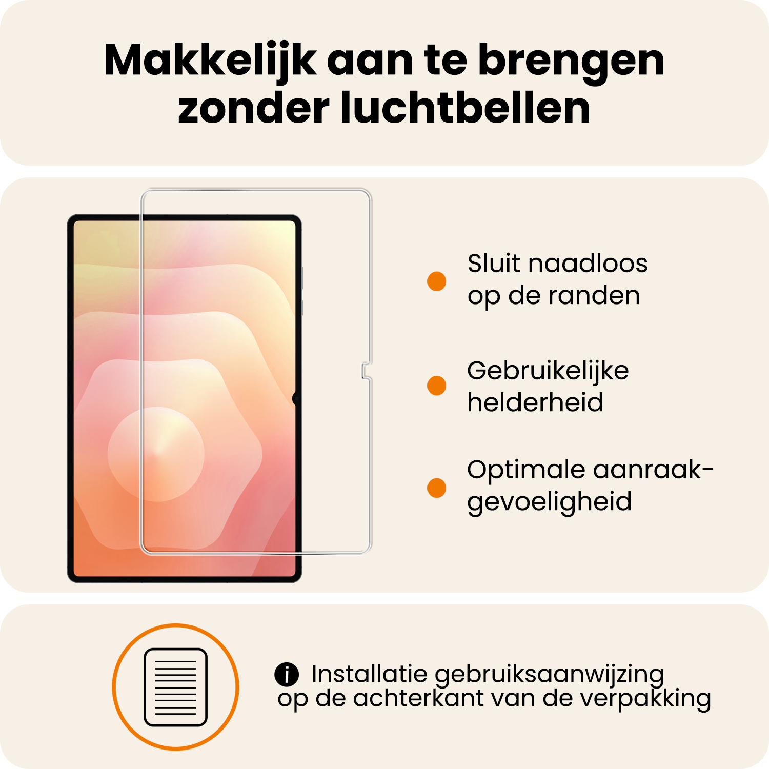 Nomfy Nomfy Samsung Galaxy Tab S11 Ultra Screenprotector