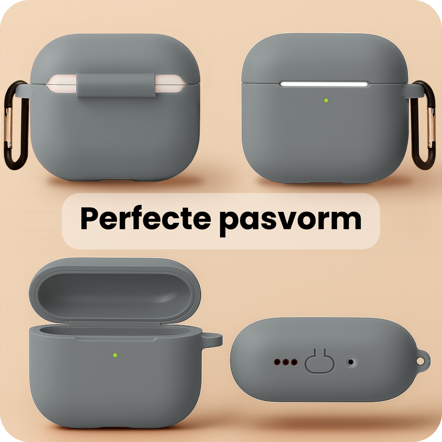 BASEY. BASEY. AirPods Pro 3 Hoesje - Grijs