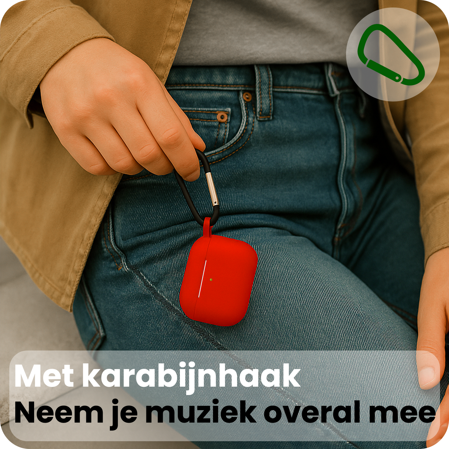 BASEY. BASEY. AirPods Pro 3 Hoesje - Rood
