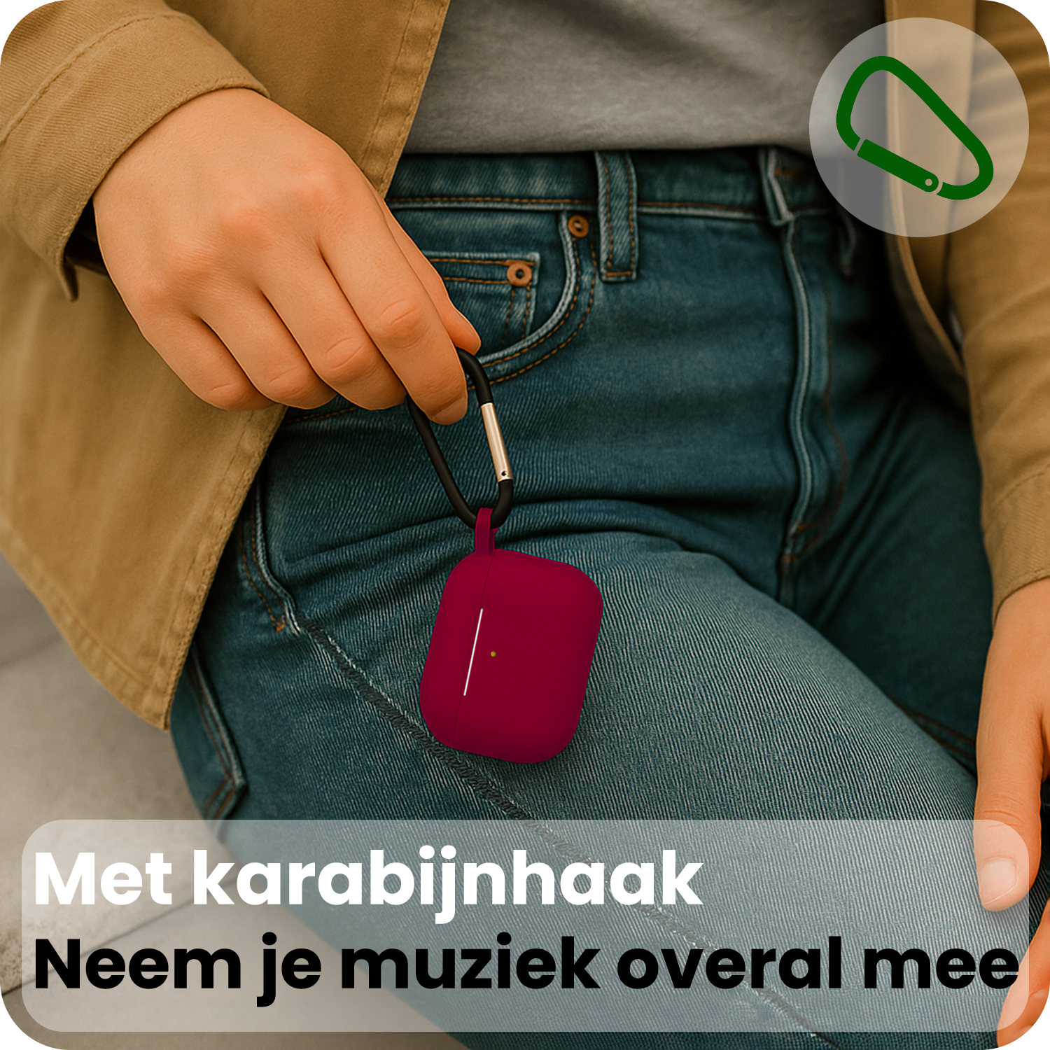 BASEY. BASEY. AirPods Pro 3 Hoesje - Wijnrood