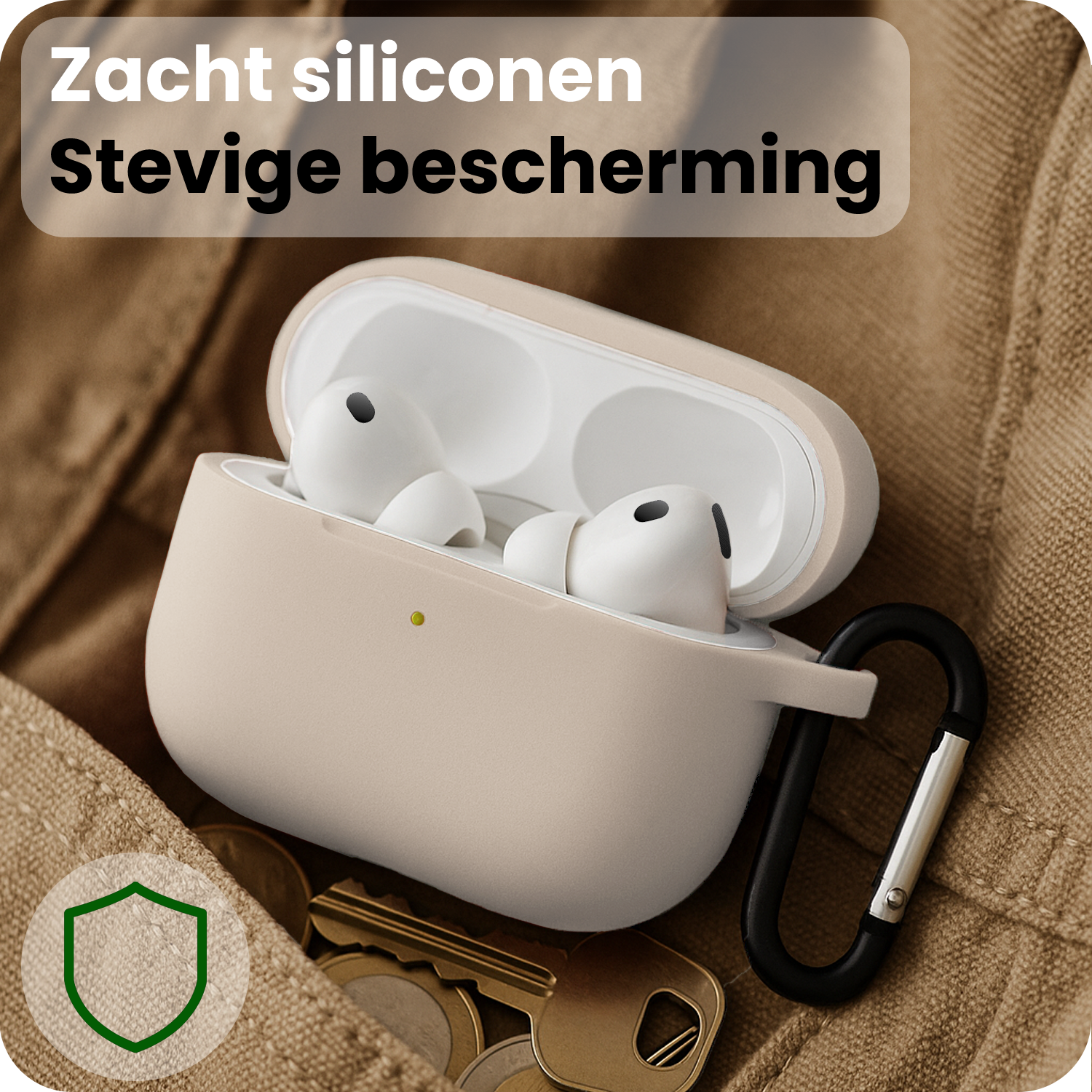 BASEY. BASEY. AirPods Pro 3 Hoesje - Zand