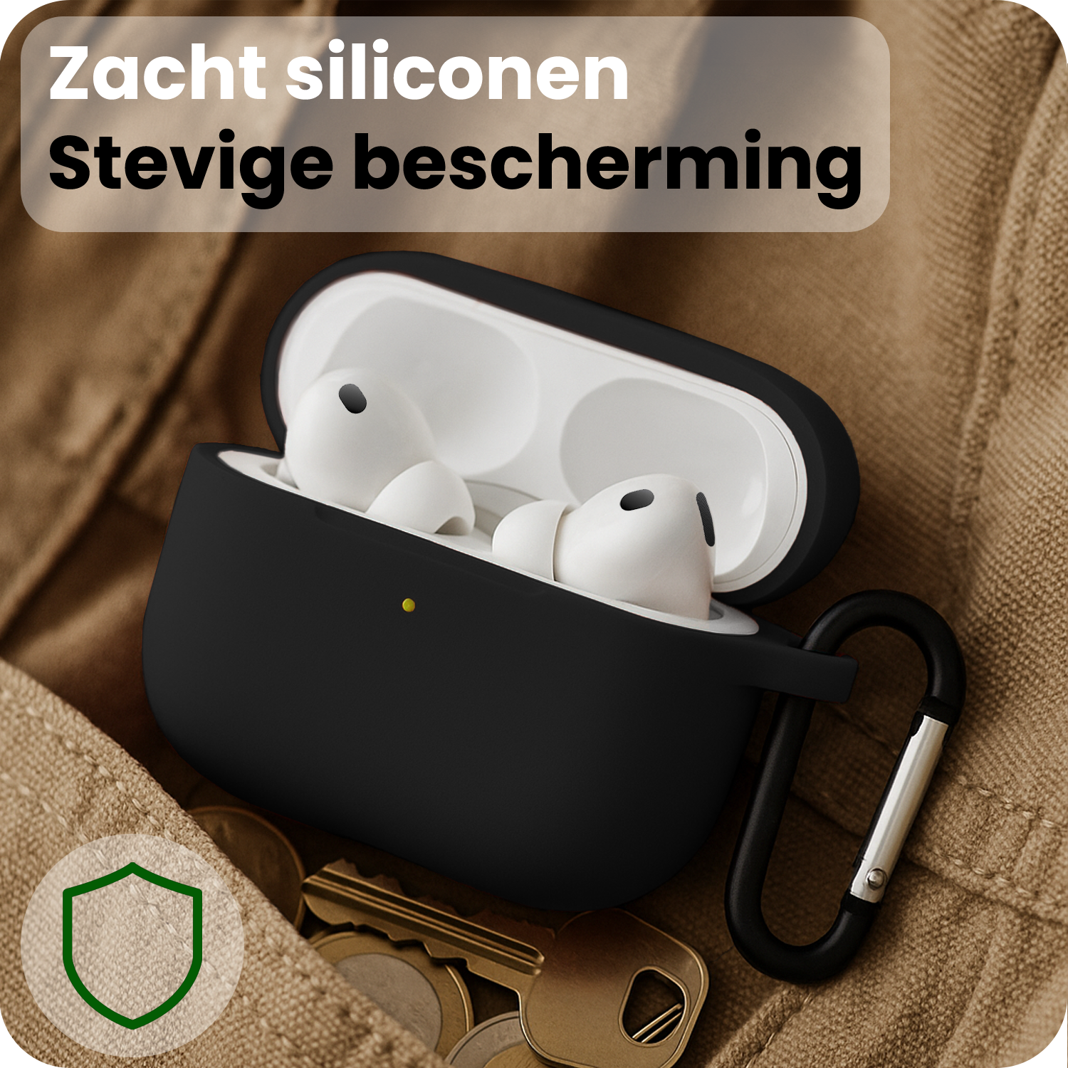 BASEY. BASEY. AirPods Pro 3 Hoesje - Zwart