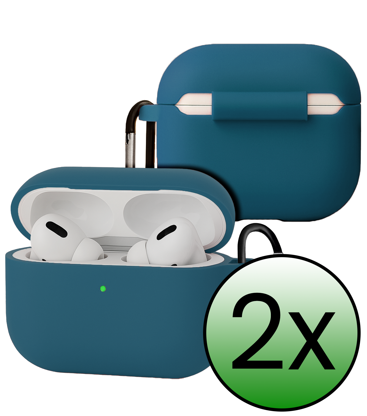BASEY. BASEY. AirPods Pro 3 Hoesje - Donkerblauw - 2 PACK