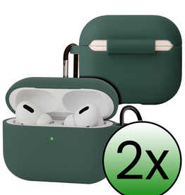 BASEY. BASEY. AirPods Pro 3 Hoesje - Donkergroen - 2 PACK