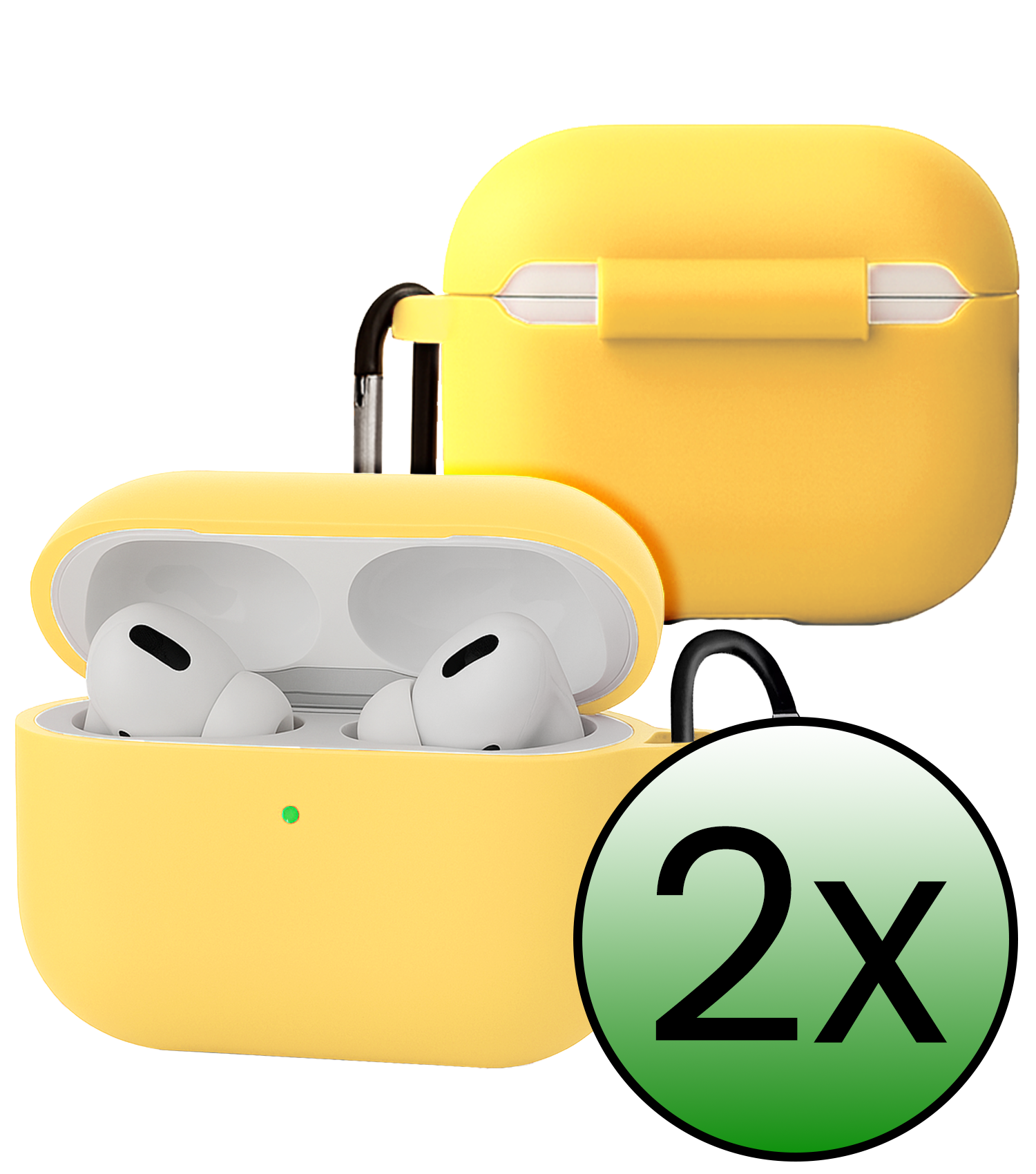BASEY. BASEY. AirPods Pro 3 Hoesje - Geel - 2 PACK