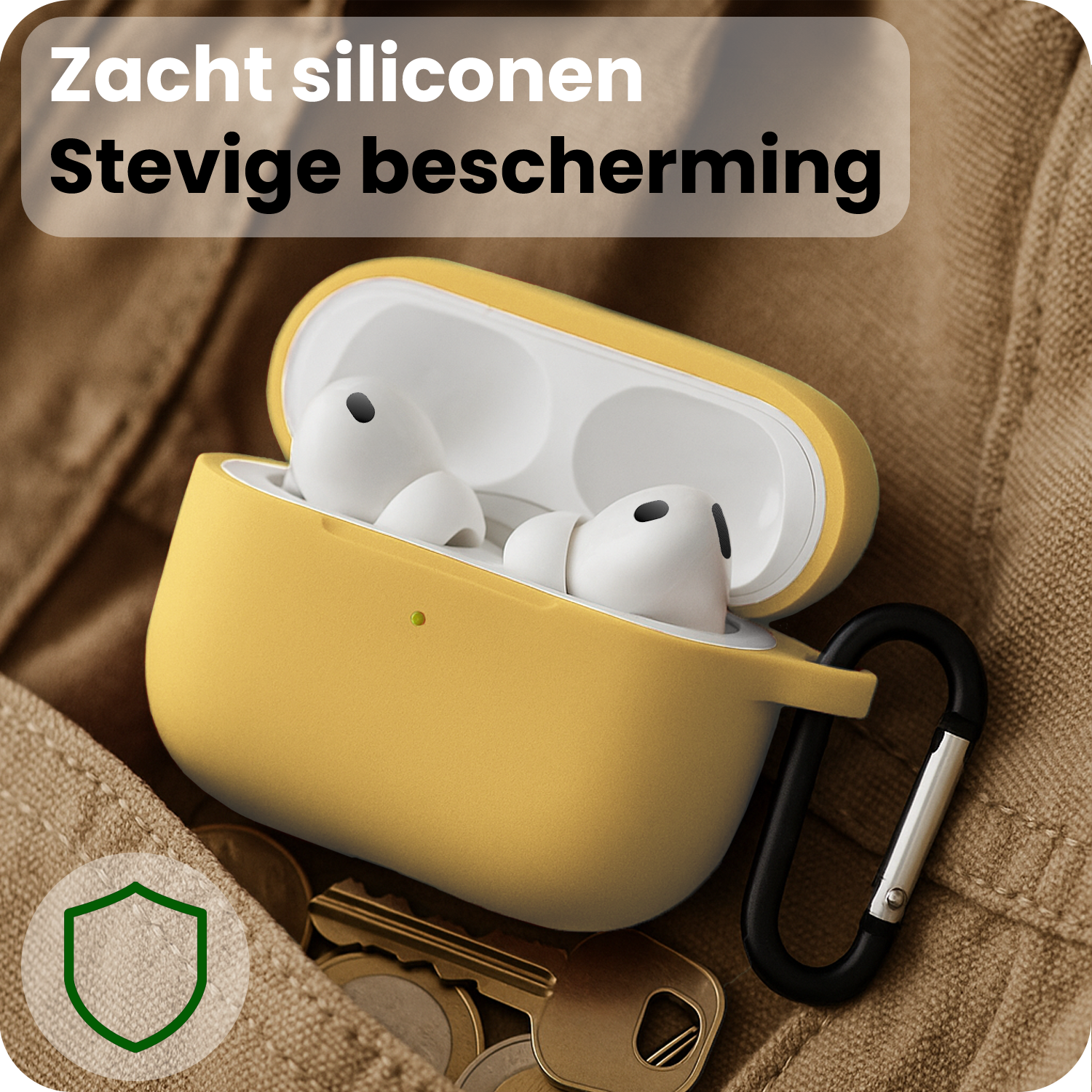 BASEY. BASEY. AirPods Pro 3 Hoesje - Geel - 2 PACK