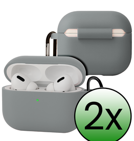 BASEY. BASEY. AirPods Pro 3 Hoesje - Grijs - 2 PACK