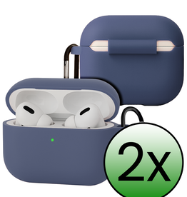 BASEY. BASEY. AirPods Pro 3 Hoesje - Grijsblauw - 2 PACK