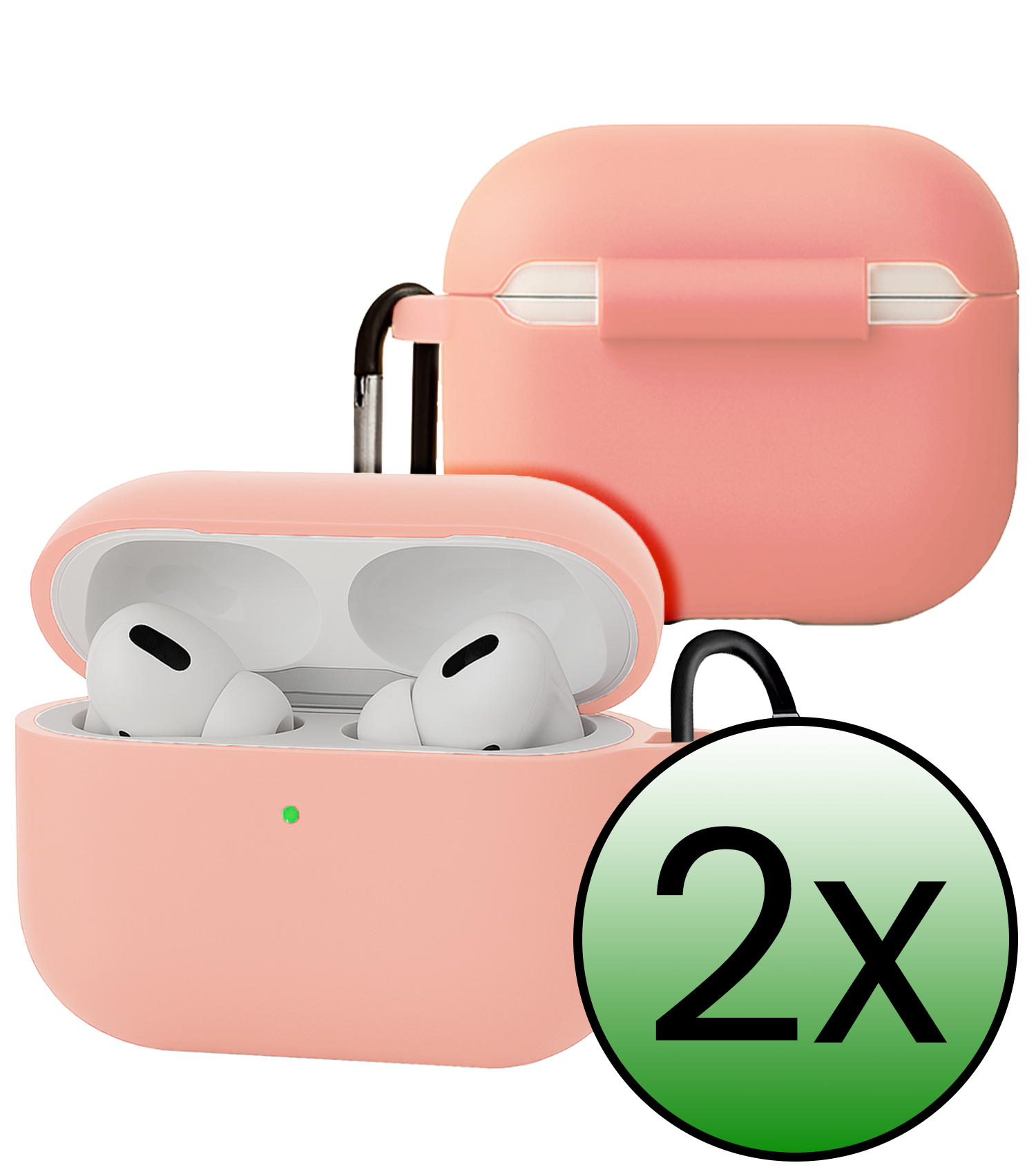BASEY. BASEY. AirPods Pro 3 Hoesje - Lichtroze - 2 PACK