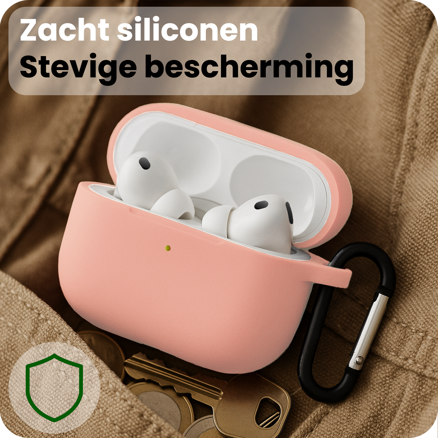 BASEY. BASEY. AirPods Pro 3 Hoesje - Lichtroze - 2 PACK