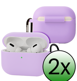 BASEY. BASEY. AirPods Pro 3 Hoesje - Lila - 2 PACK