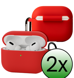 BASEY. BASEY. AirPods Pro 3 Hoesje - Rood - 2 PACK