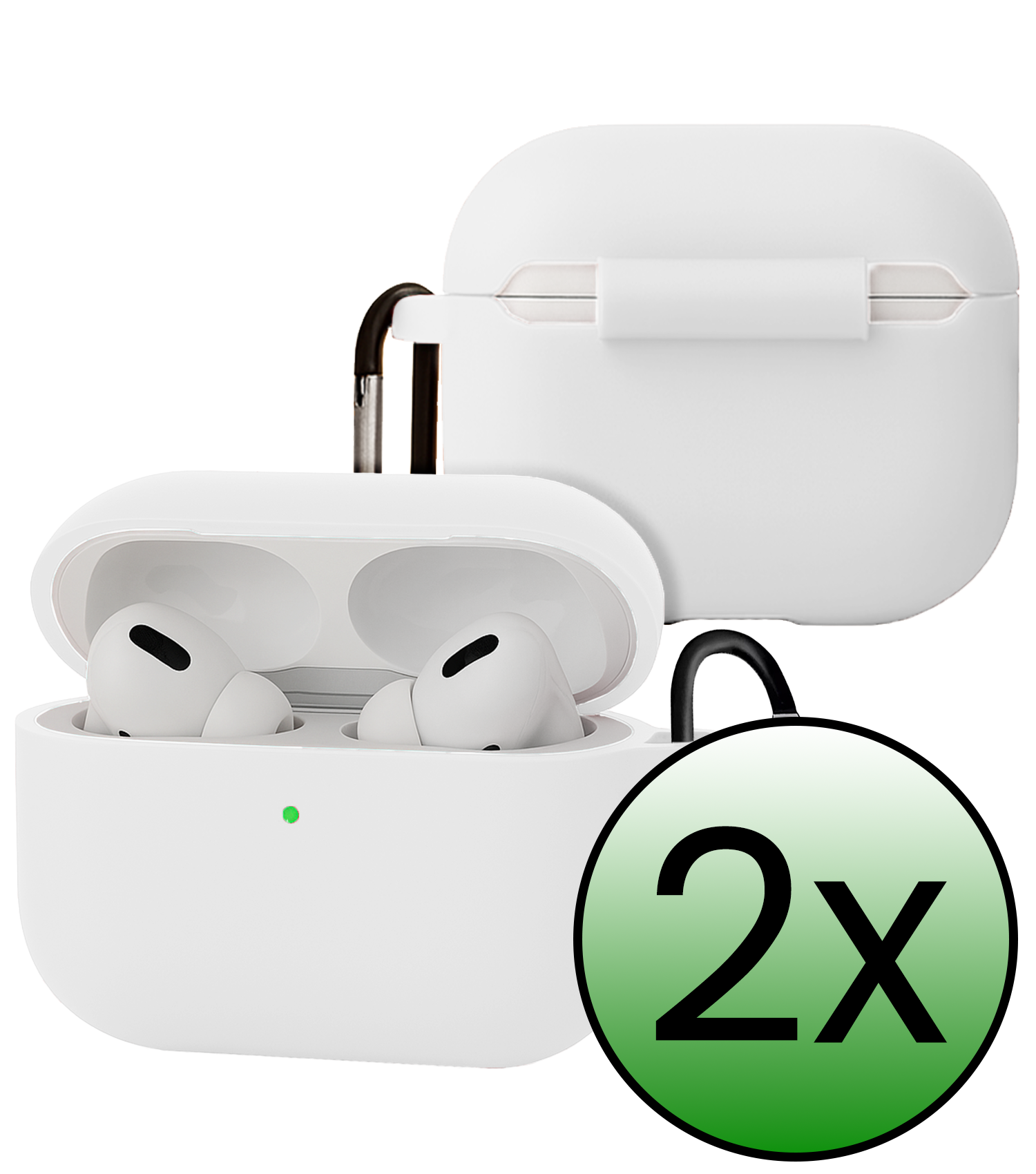 BASEY. BASEY. AirPods Pro 3 Hoesje - Wit - 2 PACK