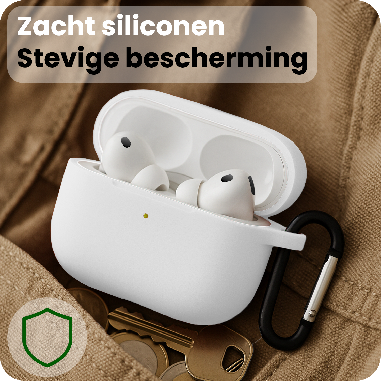 BASEY. BASEY. AirPods Pro 3 Hoesje - Wit - 2 PACK