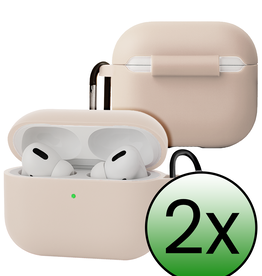 BASEY. BASEY. AirPods Pro 3 Hoesje - Zand - 2 PACK