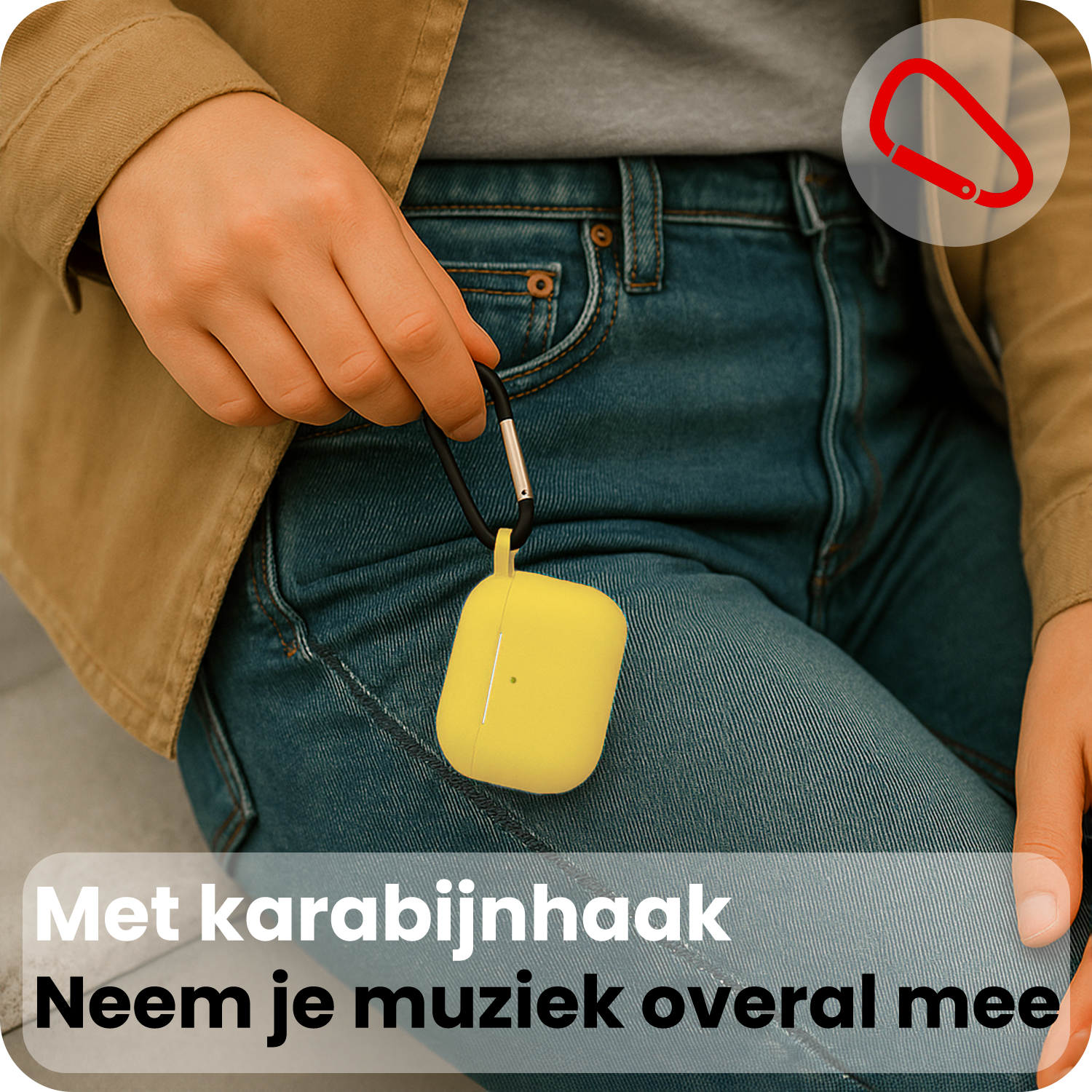 NoXx NoXx AirPods Pro 3 Hoesje - Geel