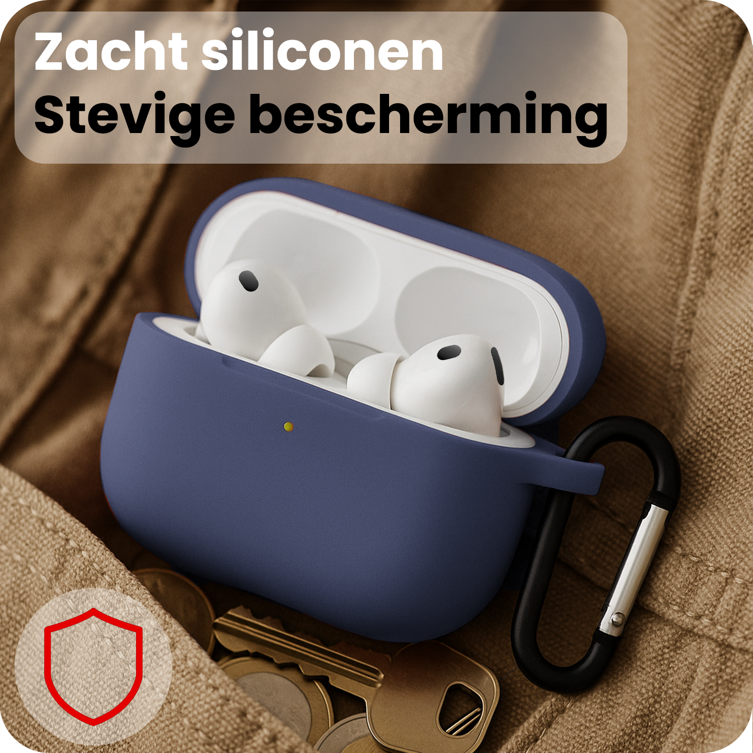 NoXx NoXx AirPods Pro 3 Hoesje - Grijsblauw