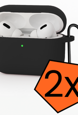Nomfy Nomfy AirPods Pro 3 Hoesje - Zwart - 2 PACK