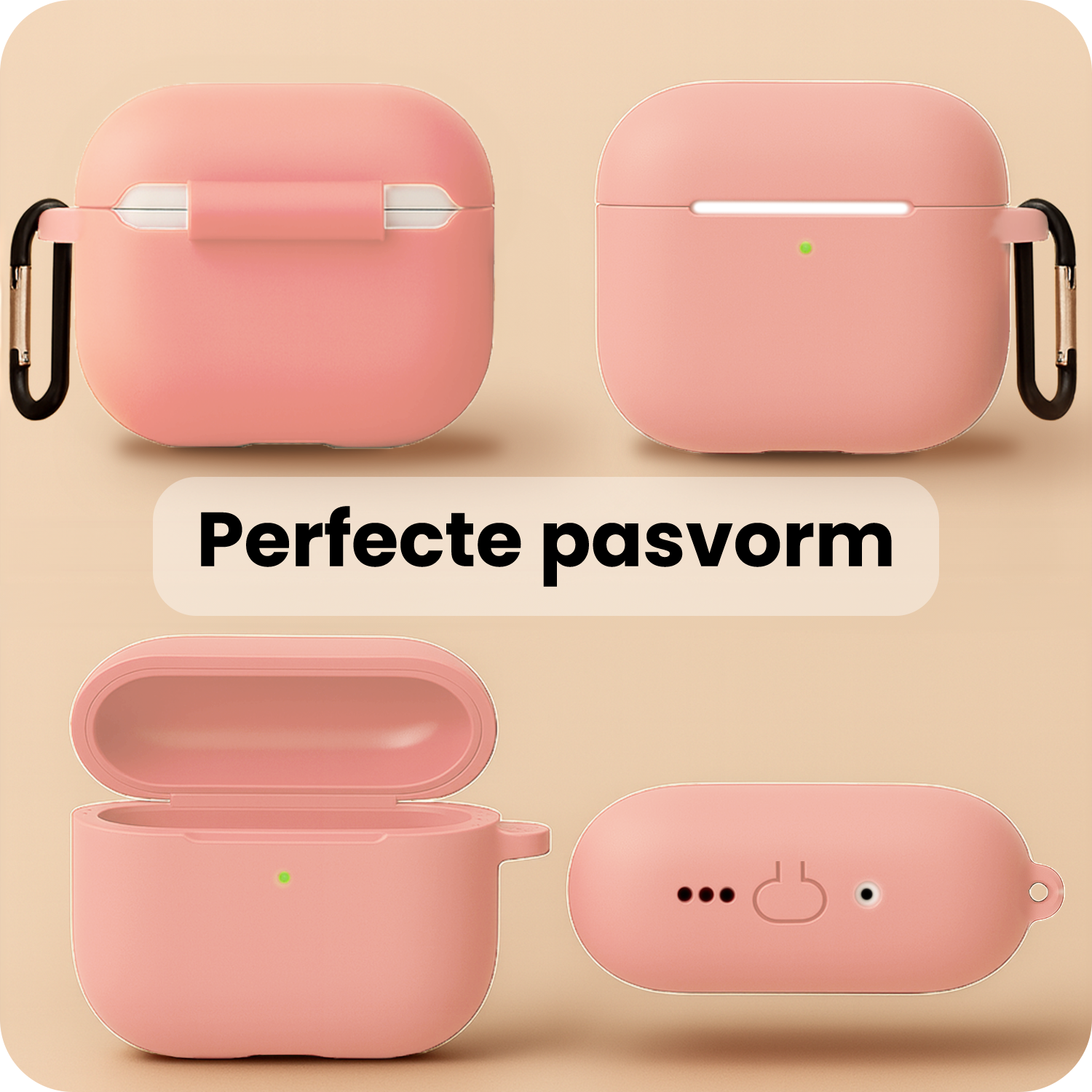 NoXx NoXx AirPods Pro 3 Hoesje - Lichtroze