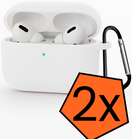 Nomfy Nomfy AirPods Pro 3 Hoesje - Wit - 2 PACK