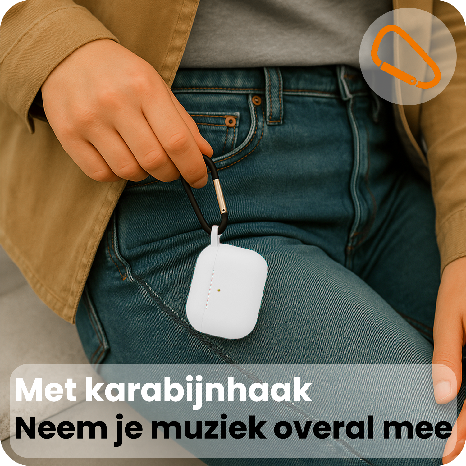 Nomfy Nomfy AirPods Pro 3 Hoesje - Wit - 2 PACK