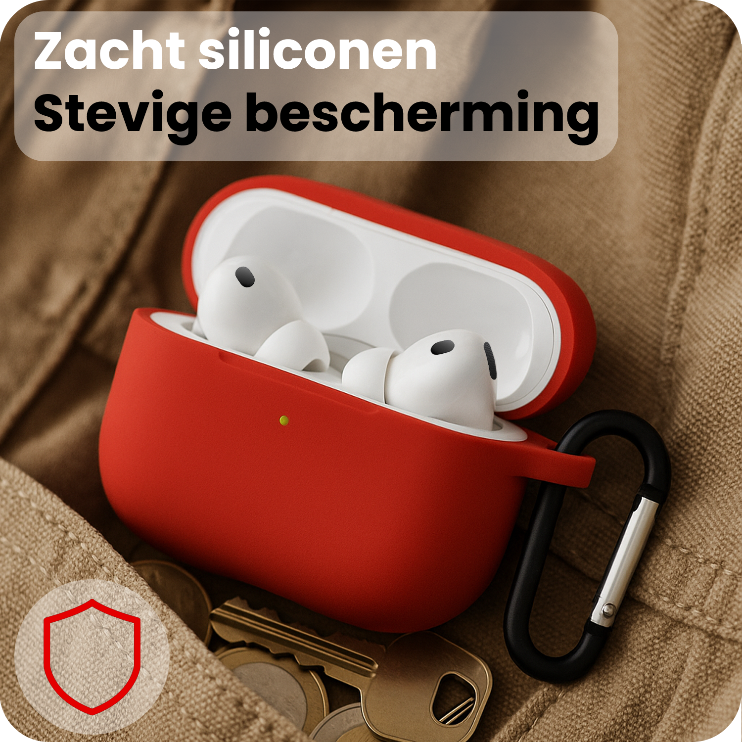 NoXx NoXx AirPods Pro 3 Hoesje - Rood