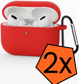 Nomfy Nomfy AirPods Pro 3 Hoesje - Rood - 2 PACK